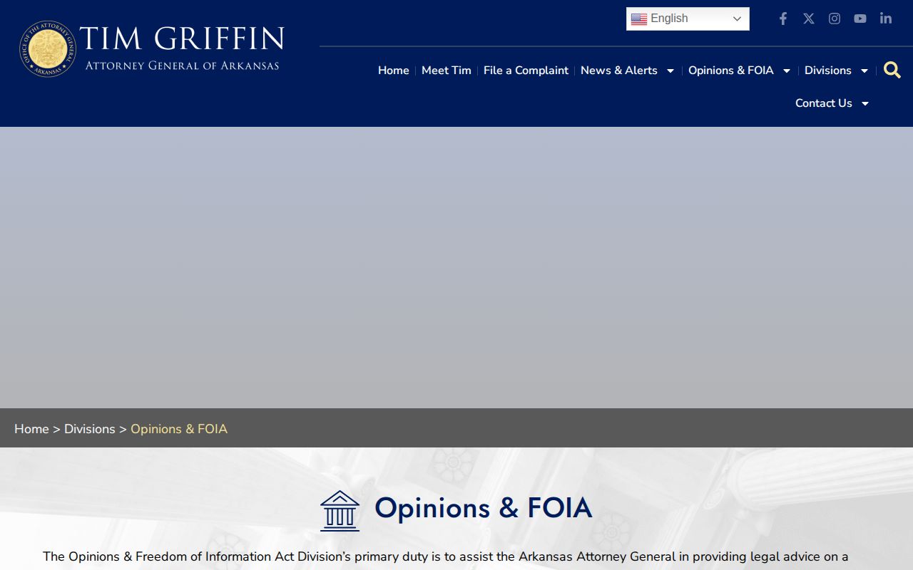 Arkansas Attorney General FOIA public-record request guidance